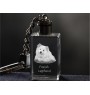 Chien finnois de Laponie, Suomenlapinkoira - Porte-clés en cristal avec photo de chien, porte-clés lumineux, cadeau unique de la marque Art-Dog