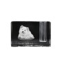 Finnish Lapphund, Finnish Lapponian Dog - Pen stand, crystal organiser with dog photo, unique desk decoration by Art-Dog brand