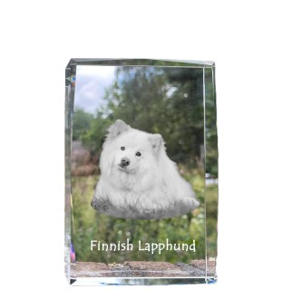 Fiński lapphund kryształ z psem Art-Dog