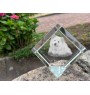 Chien finnois de Laponie, Suomenlapinkoira - un cube de cristal avec une photo, une photo de cheval dans le cristal, un presse-papiers cubique de la marque Art-Dog