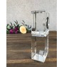 Chien finnois de Laponie, Suomenlapinkoira - montre en cristal avec photo, photo de chien dans un cristal, horloge de bureau personnalisée de la marque Art-Dog