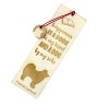 Chien finnois de Laponie, Suomenlapinkoira - marque-page pour livre avec chien, marque-page personnalisé, accessoire canin pour les lecteurs de la marque Art-Dog