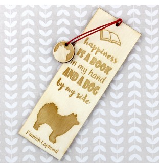 Finnischer Lapphund, Suomenlapinkoira, Lapinkoira - Lesezeichen mit Hund, personalisiertes Lesezeichen, Hundeaccessoire für Leser der Marke Art-Dog