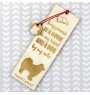 Finnish Lapphund, Finnish Lapponian Dog - dog bookmark, personalized bookmark, dog gadget for Art-Dog brand readers