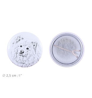 Finnish Lapphund, Finnish Lapponian Dog - pin with your dog, add your own photo, Art-Dog brand
