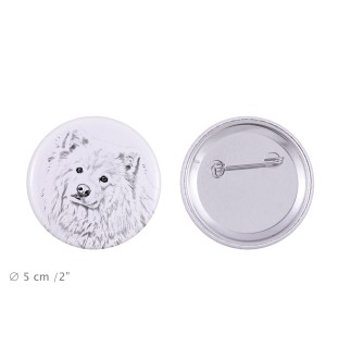 Fiński lapphund przypinka z psem duża Art-Dog