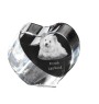Finnish Lapphund, Finnish Lapponian Dog - a photo of a dog in crystal, crystal heart, unique photo frame from the Art-Dog brand