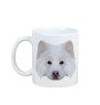 Chien finnois de Laponie, Suomenlapinkoira - tasse avec une photo et un motif de chien géométrique Art-Dog