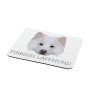 Finnischer Lapphund, Suomenlapinkoira, Lapinkoira - geometrisches Mauspad mit Bild und Aufschrift von Art-Dog