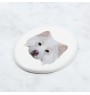Finnish Lapphund, Finnish Lapponian Dog - a plate with a geometric design and the brand name Art-Dog