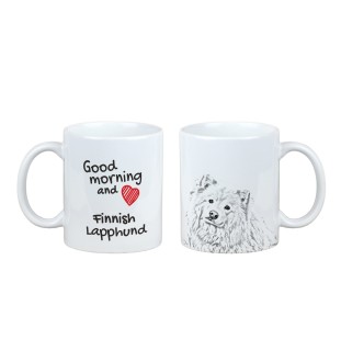 Finnischer Lapphund, Suomenlapinkoira, Lapinkoira - Tasse mit Hund, Tasse mit Bild, personalisiertes Geschenk der Marke Art-Dog
