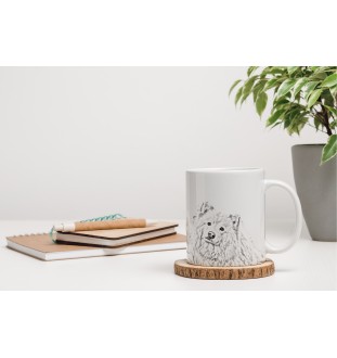 Finnish Lapphund, Finnish Lapponian Dog - cup with a dog, cup with a photo, personalized gift from the Art-Dog brand