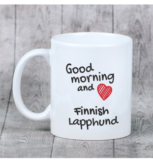 Fiński lapphund kubek z psem good morning Art-Dog