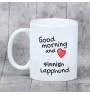 Finnischer Lapphund, Suomenlapinkoira, Lapinkoira - Tasse mit Hund, Tasse mit Bild, personalisiertes Geschenk der Marke Art-Dog