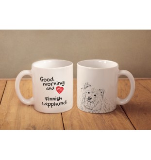 Fiński lapphund kubek z psem good morning Art-Dog