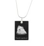 Finnischer Lapphund, Suomenlapinkoira, Lapinkoira - Kristallanhänger mit Hund, Silberhalskette mit Foto, personalisierter Anhänger der Marke Art-Dog