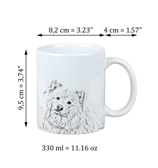 Finnish Lapphund, Finnish Lapponian Dog - cup with a dog, cute cup with graphics, a gift with your photo from the Art-Dog brand