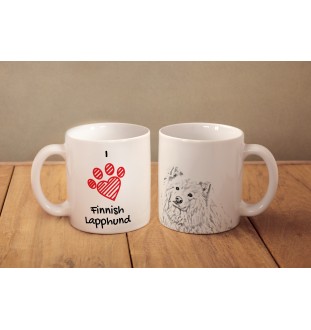 Finnischer Lapphund, Suomenlapinkoira, Lapinkoira - Tasse mit Hund, entzückende Tasse mit Grafik, Geschenk mit Ihrem Foto von der Marke Art-Dog