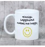 Finnish Lapphund, Finnish Lapponian Dog - cup with a dog, cheerful cup for a dog lover, personalized gift from the Art-Dog brand