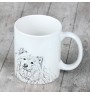 Finnish Lapphund, Finnish Lapponian Dog - cup with a dog, cheerful cup for a dog lover, personalized gift from the Art-Dog brand
