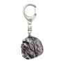 Havanese, Havanese Cuban Bichon, Bichón Havanés - Silver-plated key ring with dog, handbag decoration, backpack pendant by Art-Dog brand