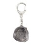 Havanese, Havanese Cuban Bichon, Bichón Havanés - Silver-plated key ring with dog, handbag decoration, backpack pendant by Art-Dog brand