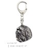 Havanese, Havanese Cuban Bichon, Bichón Havanés - Silver-plated key ring with dog, handbag decoration, backpack pendant by Art-Dog brand