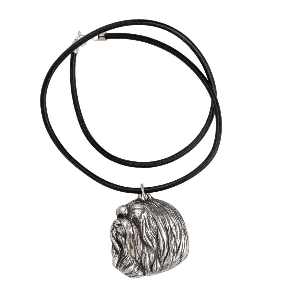Bichon havanais - collier avec un chien, pendentif en plaqué argent pour les fans de chiens, bijoux uniques de la marque Art-Dog