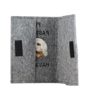 Havanese, Havanese Cuban Bichon, Bichón Havanés - Dog passport case, document case, gift for the traveller from the Art-Dog brand