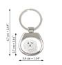 Havanese, Havanese Cuban Bichon, Bichón Havanés - keychain with a dog, keychain with a print, personalized pendant from the Art-Dog brand