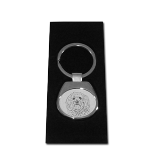 Havanese, Havanese Cuban Bichon, Bichón Havanés - keychain with a dog, keychain with a print, personalized pendant from the Art-Dog brand