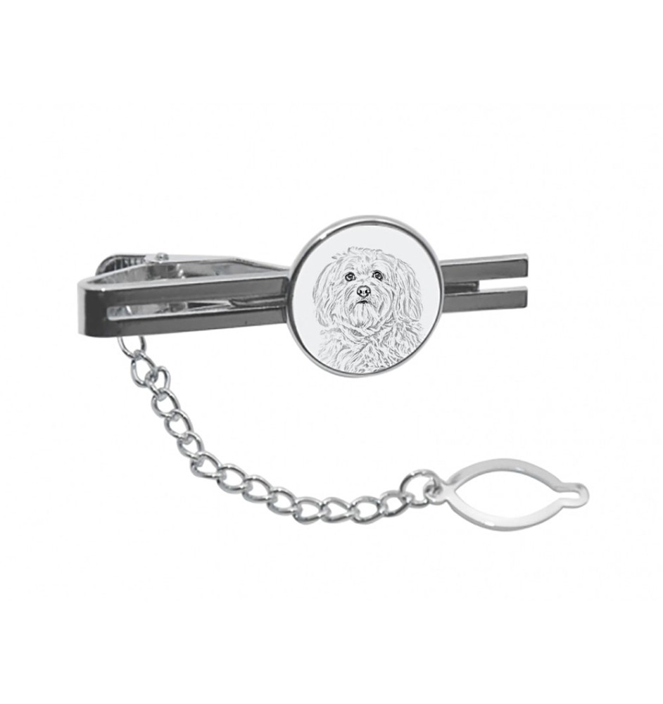 Bichon havanais - épingle à cravate avec chien, pince à cravate personnalisée, cadeau unique pour homme de la marque Art-Dog