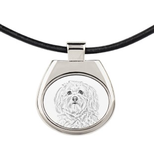 Havanese, Havanese Cuban Bichon, Bichón Havanés - dog necklace, personalized pendant with a photo, unique necklace for women and men by Art-Dog brand