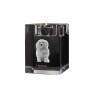 Bichon havanais - Bougeoir avec photo de chien, porte bougie en cristal, cadeau personnalisé par la marque Art-Dog