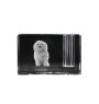 Havanese, Havanese Cuban Bichon, Bichón Havanés - Pen stand, crystal organiser with dog photo, unique desk decoration by Art-Dog brand