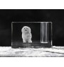 Bichon havanais - Porte-stylos, organiseur en cristal avec photo de chien, décoration de bureau unique par la marque Art-Dog