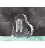 Bichon havanais - horloge en cristal avec une photo de chien, horloge de table en forme de cœur, horloge debout personnalisée de la marque Art-Dog
