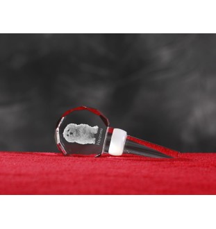Havaneser, Bichon Havanais, Bichón Habanero - Kristallflaschenverschluss, einzigartiger Weinverschluss mit Foto, personalisiertes Geschenk für Sommelier der Marke Art-Dog