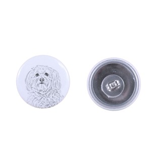 Bichon havanais - boucles d'oreilles uniques avec un chien, votre animal de compagnie sur un porte-clés, marque propre Art-Dog