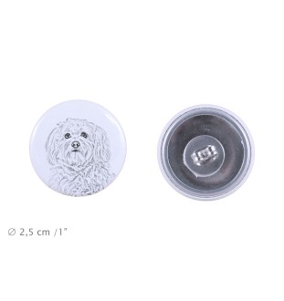 Bichon havanais - boucles d'oreilles uniques avec un chien, votre animal de compagnie sur un porte-clés, marque propre Art-Dog