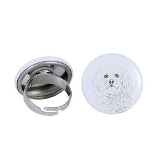 Havaneser, Bichon Havanais, Bichón Habanero - Damen Schmuck mit dem Bild eines Hundes, handgefertigtes Produkt, Möglichkeit, Ihr eigenes Foto hinzuzufügen, Marke Art-Dog