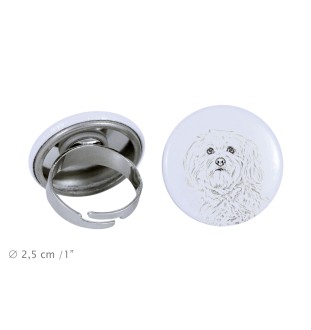 Bichon havanais - bijoux pour femmes avec l'image d'un chien, produit fait à la main, possibilité d'ajouter sa propre photo, marque Art-Dog