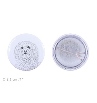 Havanese, Havanese Cuban Bichon, Bichón Havanés - pin with your dog, add your own photo, Art-Dog brand