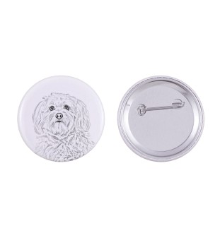 Havaneser, Bichon Havanais, Bichón Habanero - Anstecknadel mit Ihrem Hund, fügen Sie Ihr eigenes Foto hinzu, Marke Art-Dog