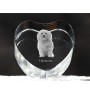 Bichon havanais - une photo de chien dans un cristal, un cœur en cristal, un cadre photo exceptionnel de la marque Art-Dog
