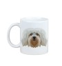 Bichon havanais - tasse avec une photo et un motif de chien géométrique Art-Dog