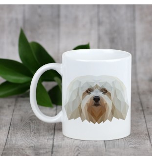 Havaneser, Bichon Havanais, Bichón Habanero - Becher mit einem Bild und dem Schriftzug geometrischer Hund Art-Dog