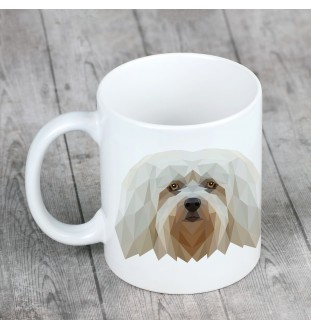 Havaneser, Bichon Havanais, Bichón Habanero - Becher mit einem Bild und dem Schriftzug geometrischer Hund Art-Dog