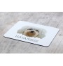 Havanese, Havanese Cuban Bichon, Bichón Havanés - geometric mouse pad with a picture and text by Art-Dog