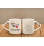 Havanese, Havanese Cuban Bichon, Bichón Havanés - cup with a dog, adorable cup with a heart-shaped handle, universal gift from the Art-Dog brand